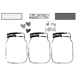 Unity Stamps: Jars of Love X3